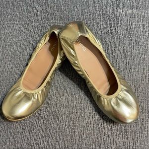 Tihoo Women’s Gold Ballet Flats